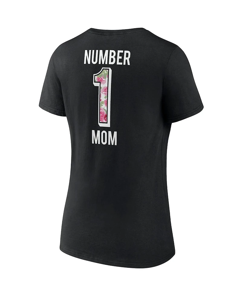 Women's Fanatics Black Cincinnati Bengals Team Mother's Day V-Neck T-shirt