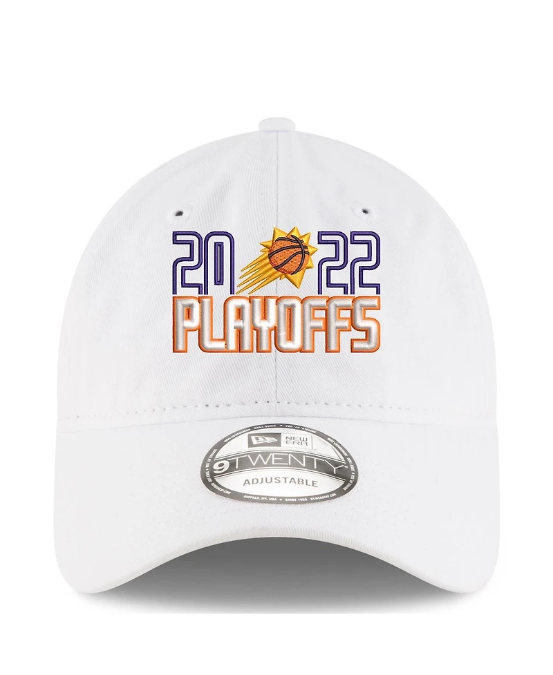 Men's New Era White Phoenix Suns 2022 Nba Playoffs Bubble Letter 9TWENTY Adjustable Hat