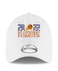 Men's New Era White Phoenix Suns 2022 Nba Playoffs Bubble Letter 9TWENTY Adjustable Hat