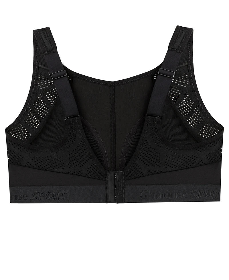 Full Figure Plus No-Sweat Mesh Sports Wirefree Bra 1068