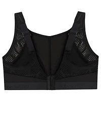 Full Figure Plus No-Sweat Mesh Sports Wirefree Bra 1068