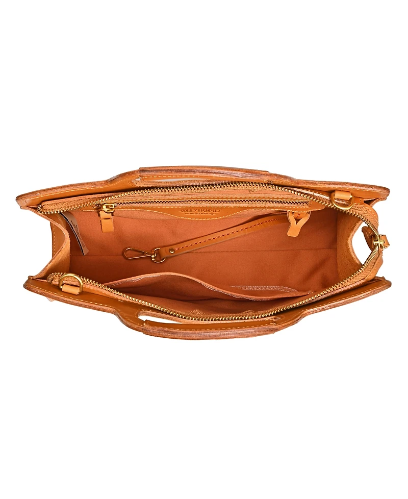 Old Trend Women's Genuine Leather Sleek Creek Crossbody Bag