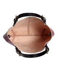 Old Trend Women's Genuine Leather Dip Dye Tote