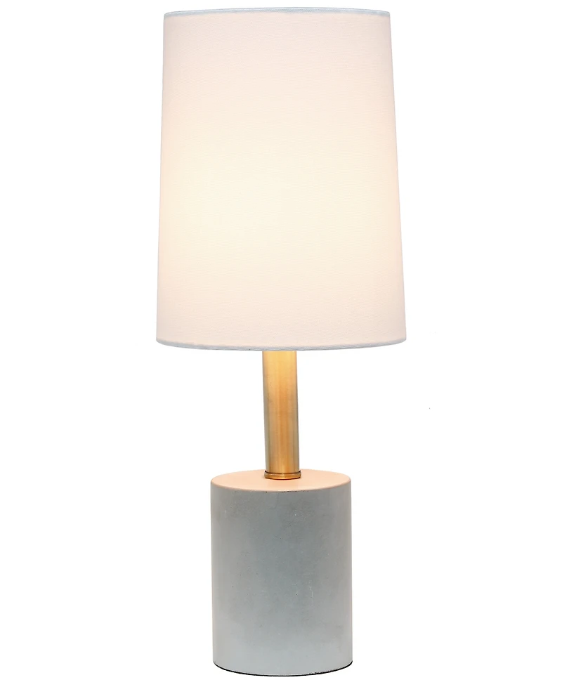 Lalia Home Brass Concrete Table Lamp