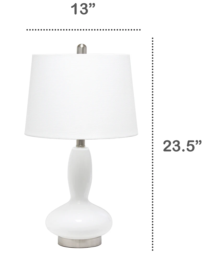 Lalia Home Glass Dollop Table Lamp