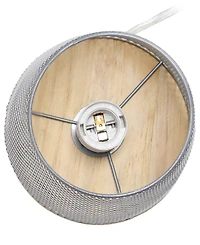 Simple Designs Wired Mesh Uplight Table Lamp