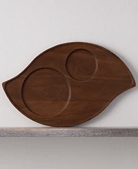Noritake Kona Wood Wave Serving Tray, 16.75"