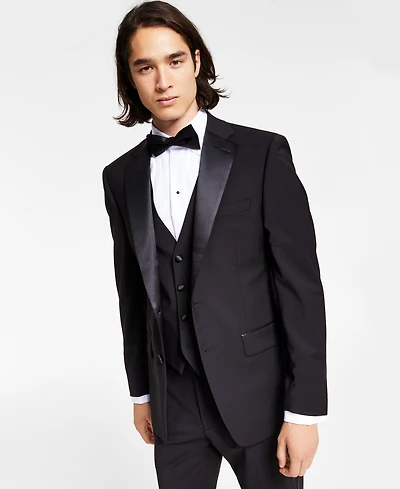Calvin Klein Men's Slim-Fit Infinite Stretch Black Tuxedo Jacket - Close Out!