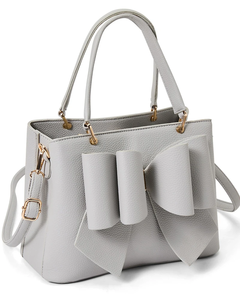 Women's Jenna Triple Compartment Bowtie Satchel Bag