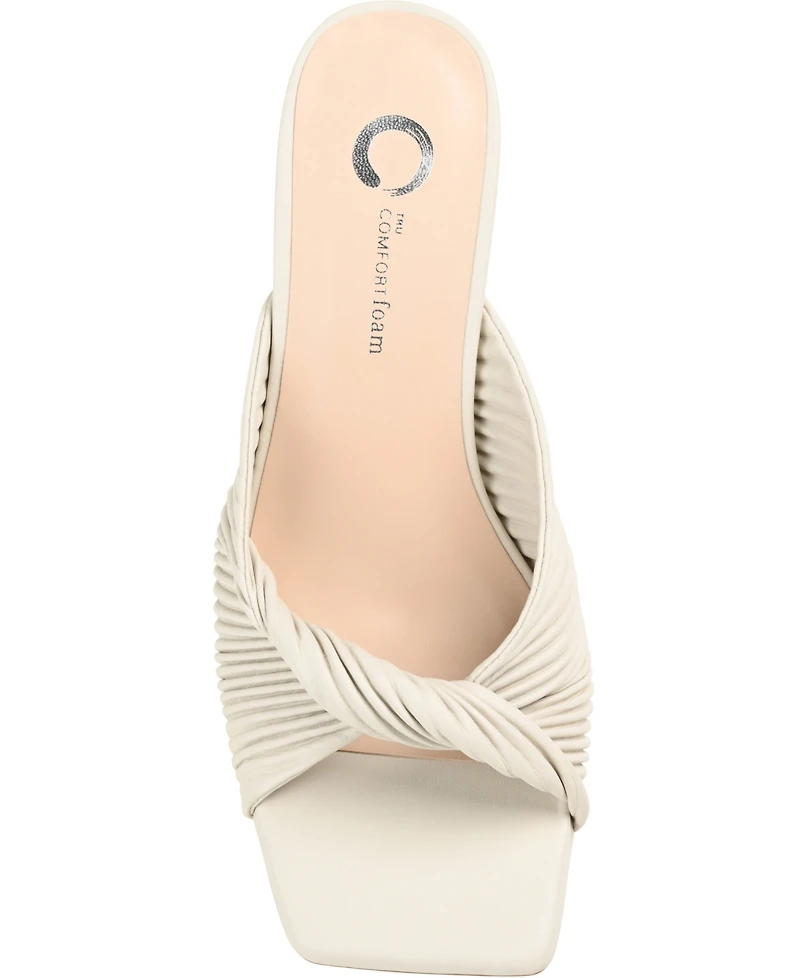 Journee Collection Women's Greer Pleated Sandals