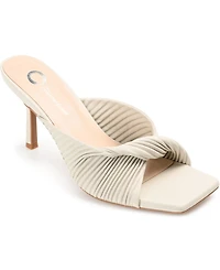 Journee Collection Women's Greer Pleated Sandals