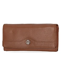 Giani Bernini Pebble Leather Receipt Wallet, Exclusively at Macy's