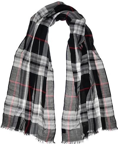 Fraas Women's Signature Plaid Lightweight Evening Wrap