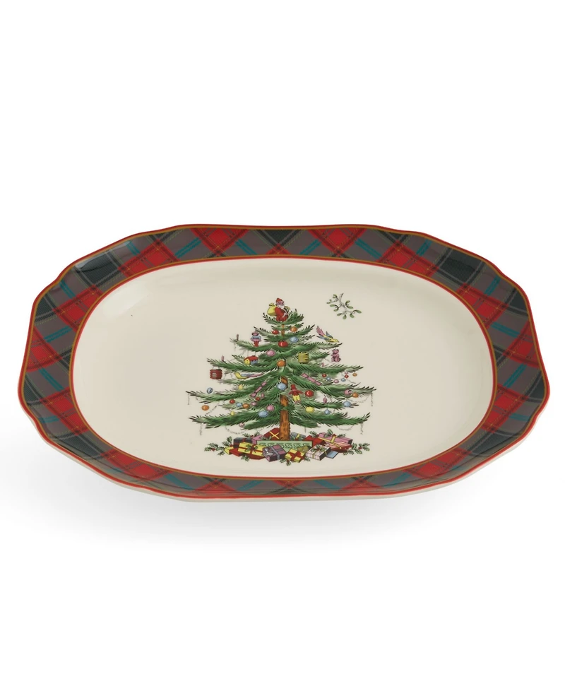 Spode Christmas Tree Rectangular 14" Platter