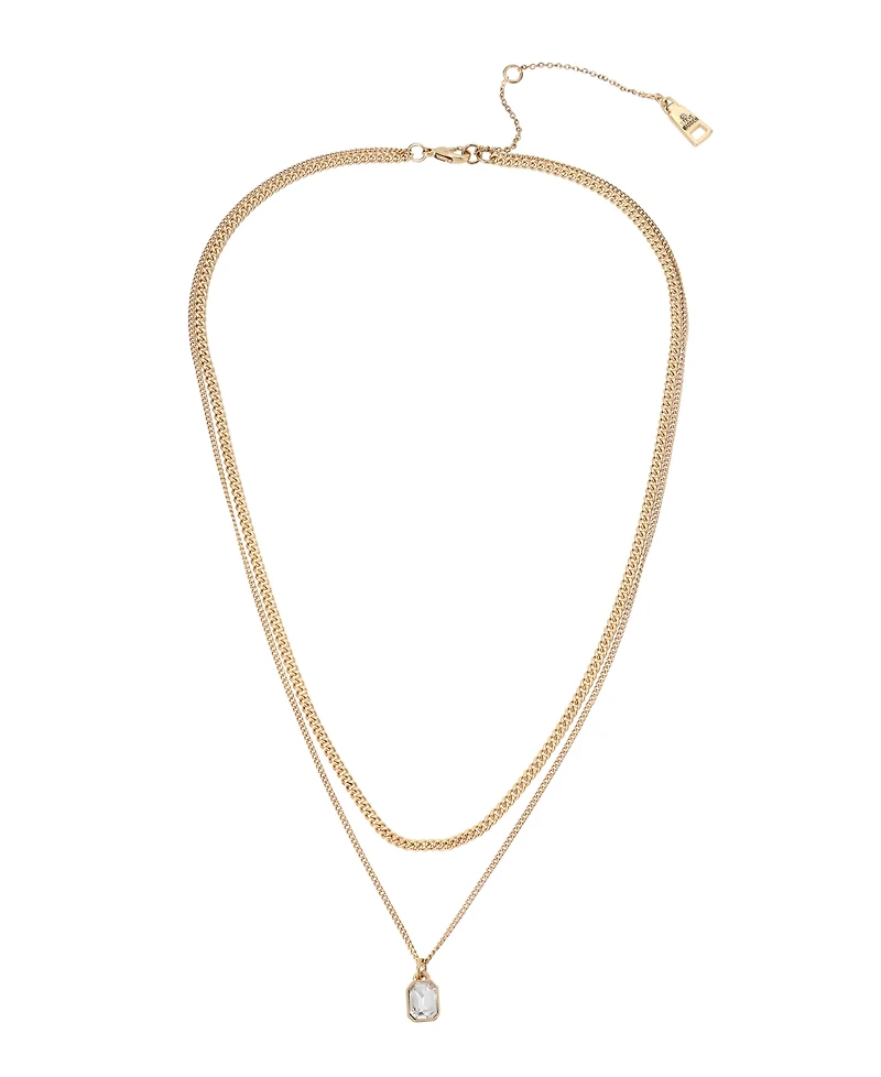 Steve Madden Women's Stone Layered Necklace