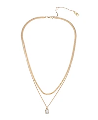 Steve Madden Women's Stone Layered Necklace