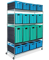 Seville Classics Mega Rack 4-Tier Nsf Steel Wire Shelving