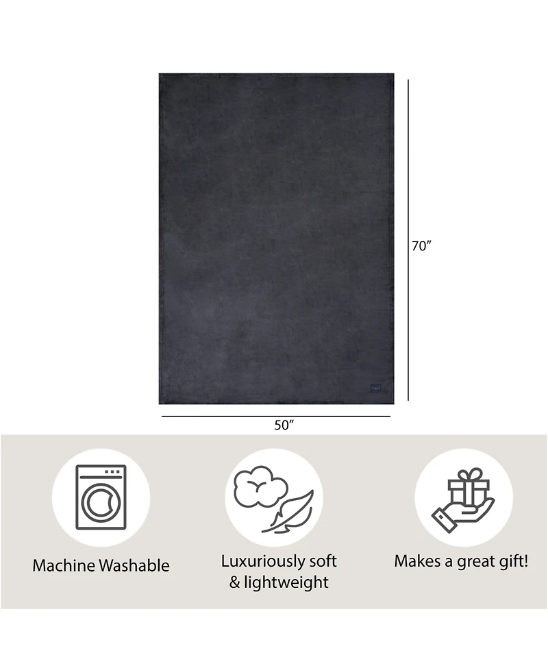 French Connection Plush Oversized Throw, 50" x 70"