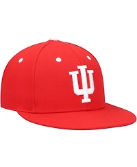 Men's adidas Indiana Hoosiers Crimson On-Field Baseball Fitted Hat