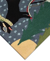 Liora Manne' Frontporch Sledding Dog 2' x 3' Outdoor Area Rug