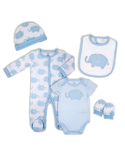 Baby Boys Elephant Layette, 5-Piece Set