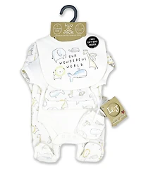 Baby Boys and Girls Our Wonderful World Layette Gift Mesh Bag, 5 Piece Set