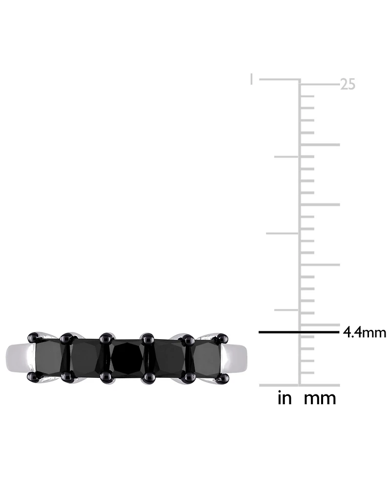 Black Diamond Anniversary Ring (1-1/4 ct. t.w.) 10k White Gold