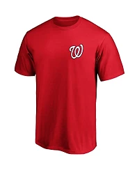 Men's Fanatics Red Washington Nationals Number One Dad Team T-shirt