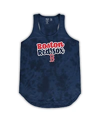 Women's Concepts Sport Navy Boston Red Sox Plus Cloud Tank Top and Shorts Sleep Set