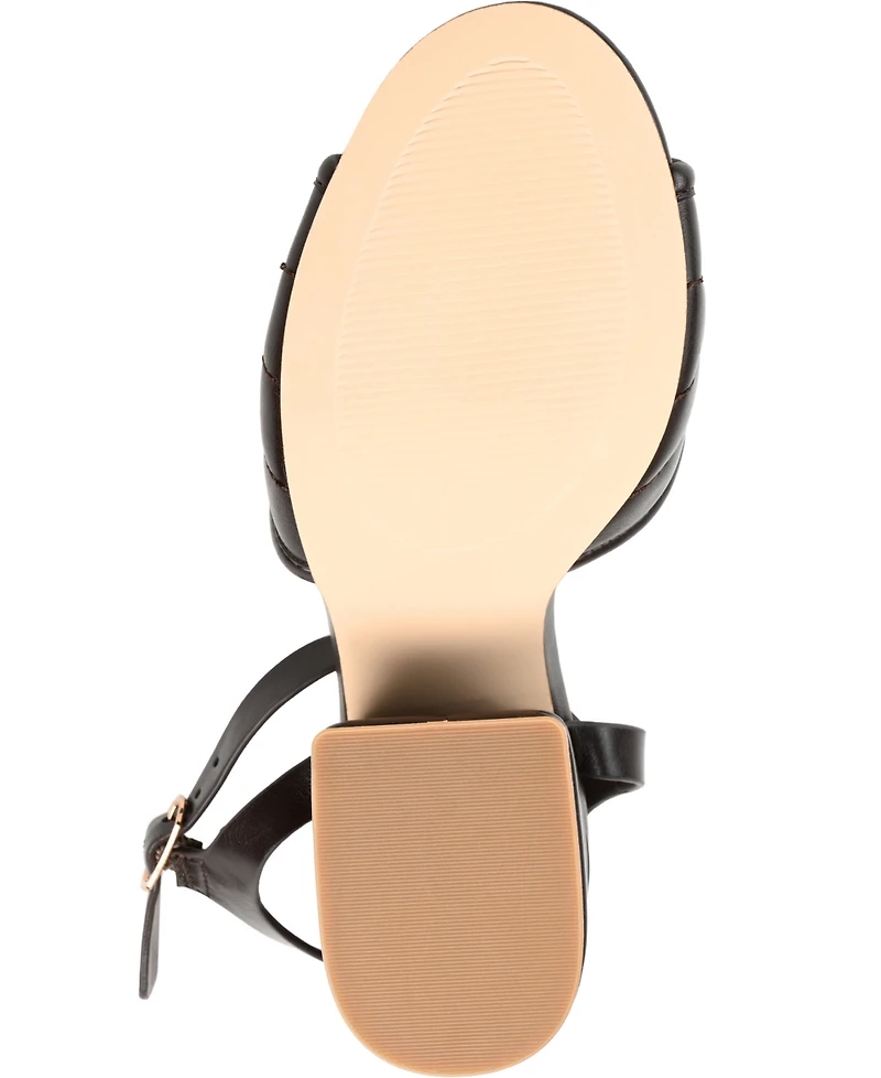 Journee Collection Women's Charmaine Block Heel Sandals