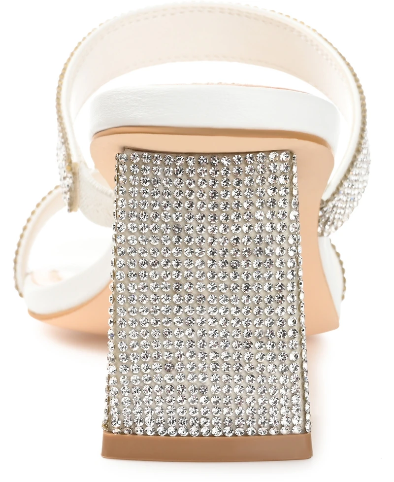 Journee Collection Women's Shandee Rhinestone Sandals