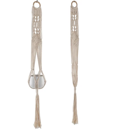 Flora Bunda Macrame Plant Hanger, 40"