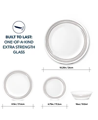 Corelle Brushed 16 Pc. Dinnerware Set, Service for 4