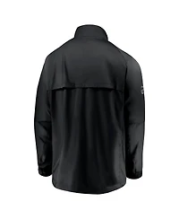 Men's Fanatics Black Colorado Avalanche Authentic Pro Locker Room Rink Raglan Full-Zip Jacket