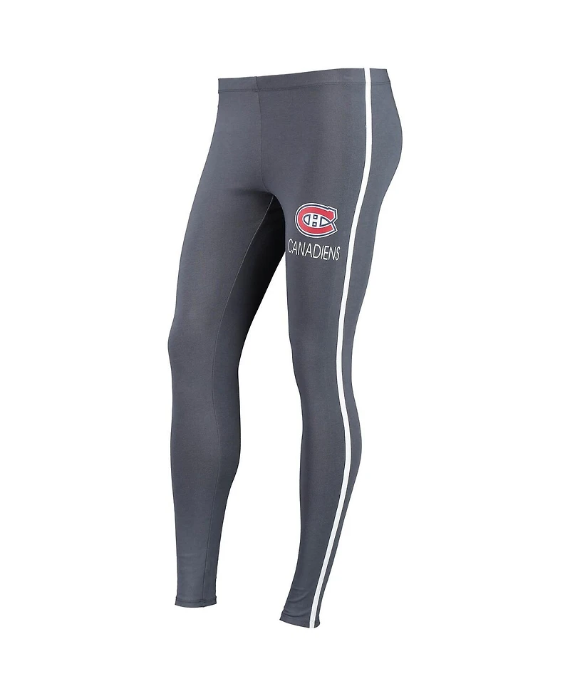 Women's Concepts Sport White, Charcoal Montreal Canadiens Sonata T-shirt and Leggings Set