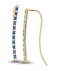 Fishhook Earrings in 14K Rose Gold Plated Sterling Silver