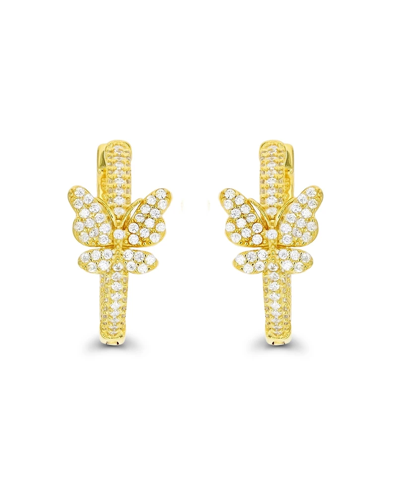 Hoop Earrings 14K Gold Plated or Sterling Silver