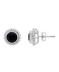 Onyx (6mm) Beaded Stud Earrings