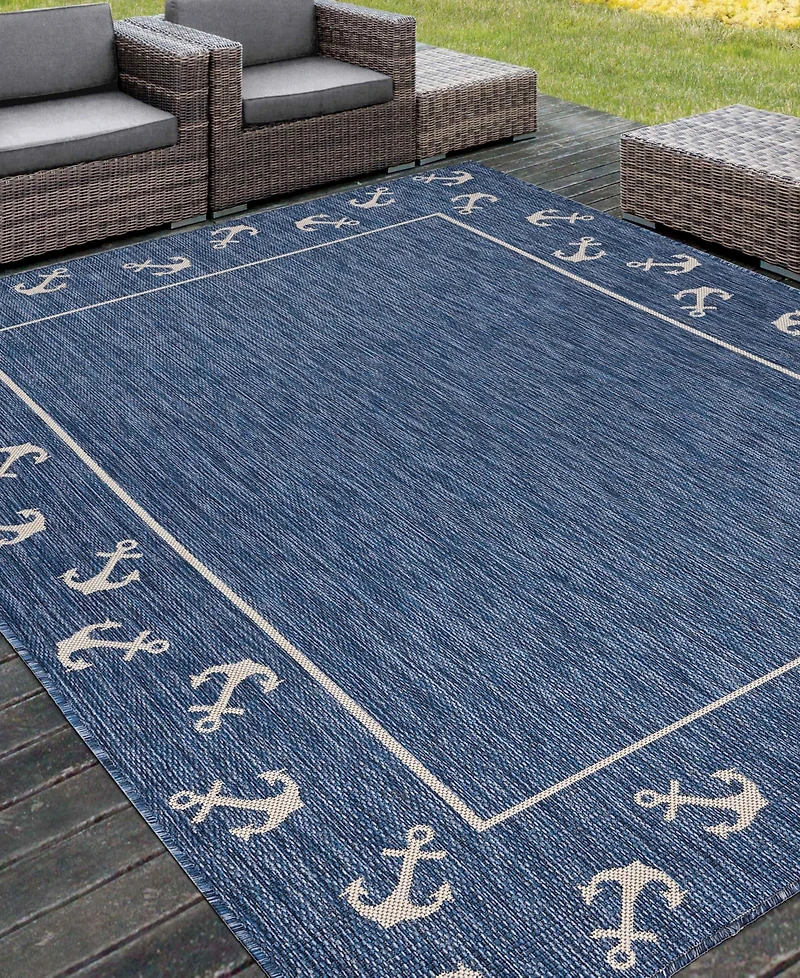 Lr Home Shoreline Srl-872 7'6" x 9'5" Outdoor Area Rug