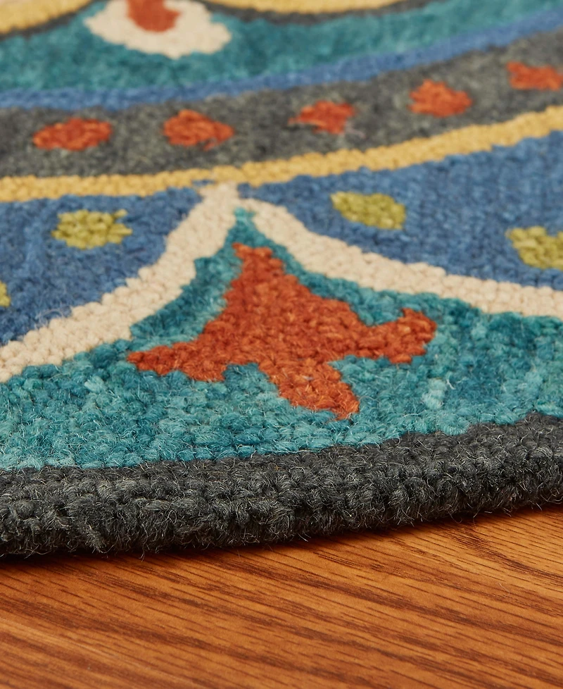 Lr Home Radiance Rdc-026 4' x 4' Round Area Rug