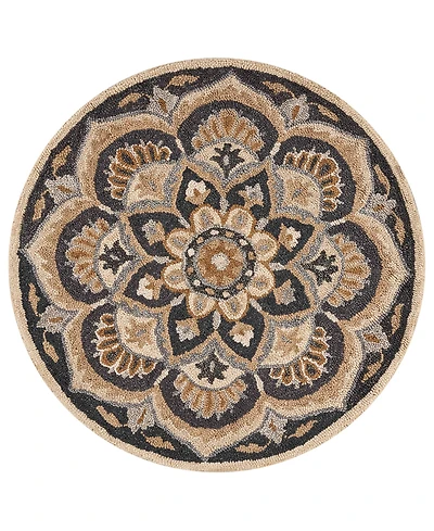 Lr Home Radiance Rdc-062 4' x 4' Round Area Rug
