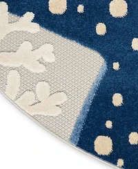 Nourison Home Aloha ALH24 4' x Round Outdoor Area Rug