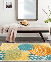 Nourison Home Aloha ALH05 2'8" x 4' Outdoor Area Rug