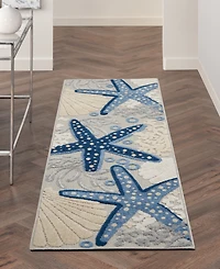 Nourison Home Aloha ALH24 2'3" x 8' Runner Rug
