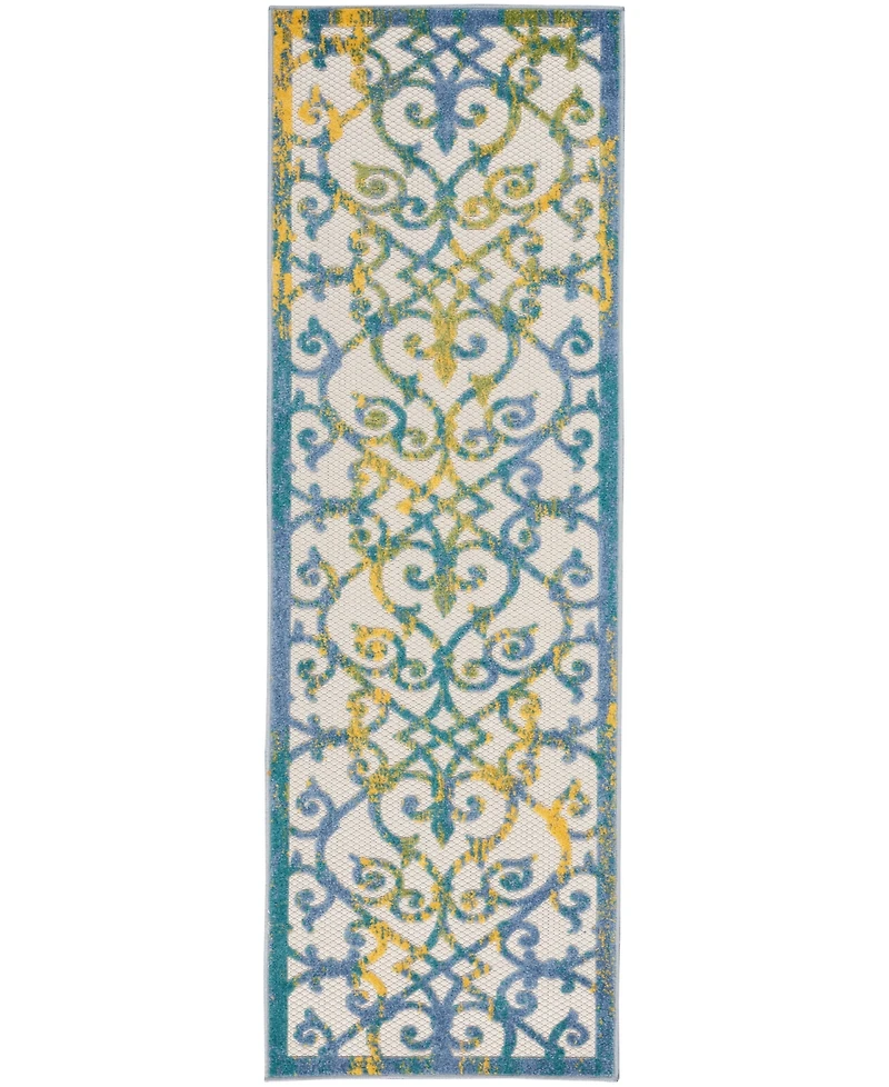 Nourison Home Aloha ALH21 2'3" x 8' Runner Rug