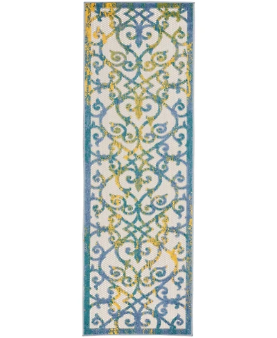 Nourison Home Aloha ALH21 2'3" x 8' Runner Rug