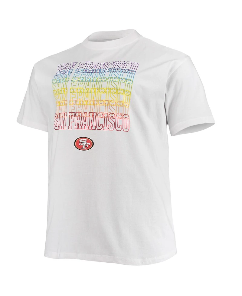 Men's Fanatics White San Francisco 49ers Big and Tall City Pride T-shirt