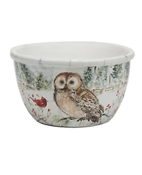 Certified International Winter's Walk 4 Piece Ice Cream Bowl Set