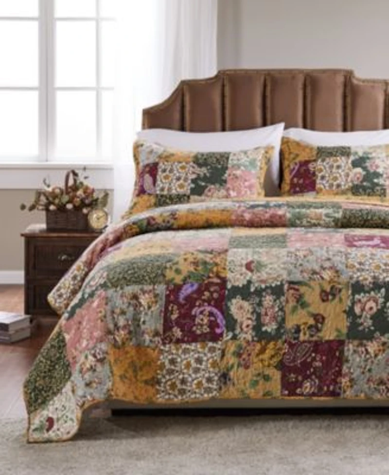 Greenland Home Fashions Antique Chic 100 Cotton Patchwork Quilts