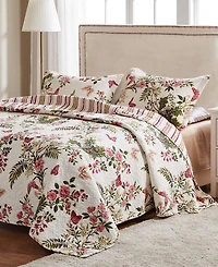 Greenland Home Fashions Butterflies 3-Pc. Quilt Set, King